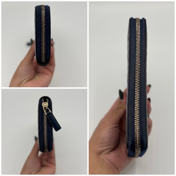 Gucci Navy Animalier Wallet w/ Box - Picture 2 of 12
